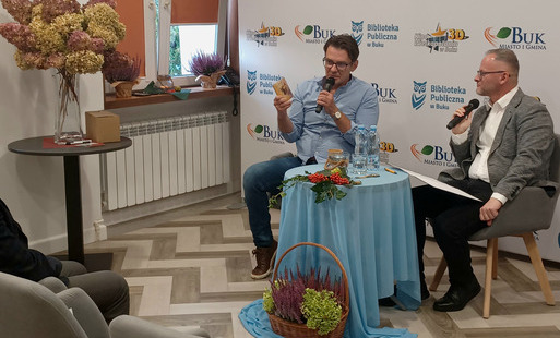 Na zdjęciu gość spotkania Marcin Kwaśny