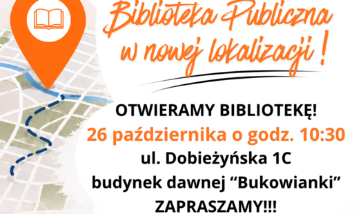 Zdjęcie do 26 października zapraszamy do nowej siedziby biblioteki